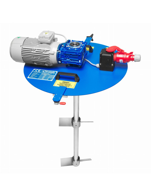 Industriell fatomrörare MBEO-5000 — 200 l fat, 5000 mPa*s, vingrotor