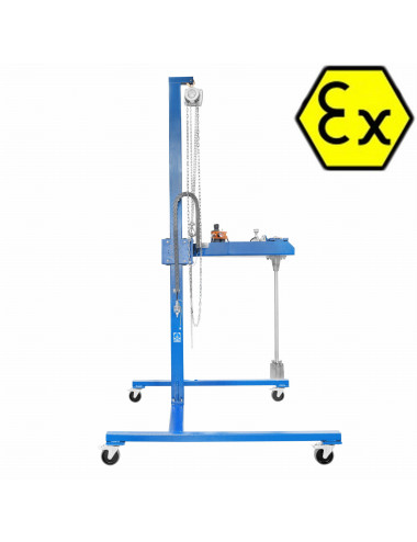 Stationär pneumatisk IBC-omrörare MSRP-5000 EKO Ex (ATEX gas och damm)